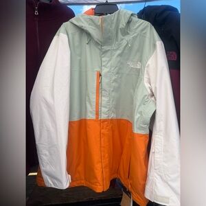 The North Face Colorblock Jacket Women Freedom Insulated Jacket Sage Orange NWT